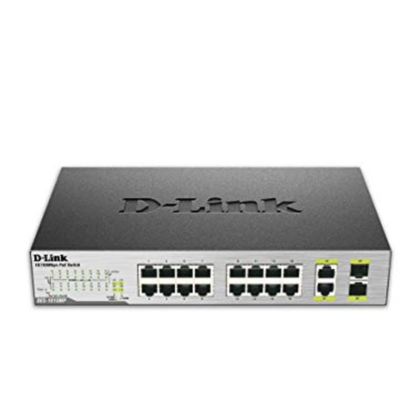 D-link 16 PORT POE 10/100, 8-POE, DES-1018P Dealer in Dubai UAE