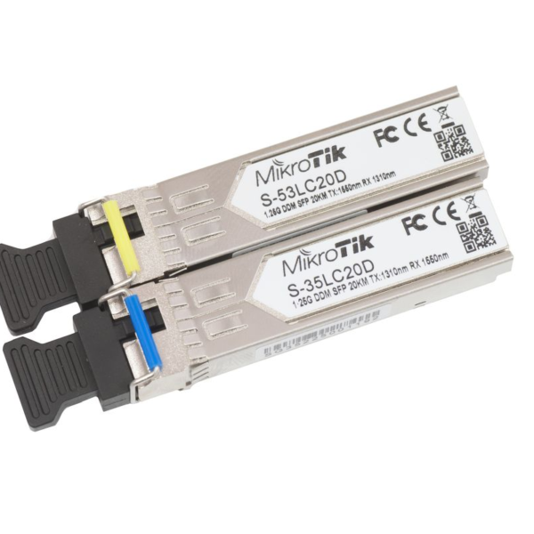 MikroTik S-3553LC20D Two SFP (1.25G) Module Kit Price in Dubai UAE