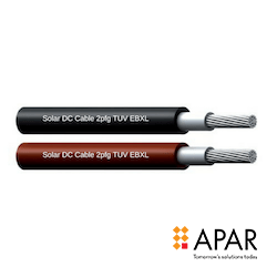 APAR DC Solar Cable 10Sq.M - 1000 Mtr. Roll - Powernsun