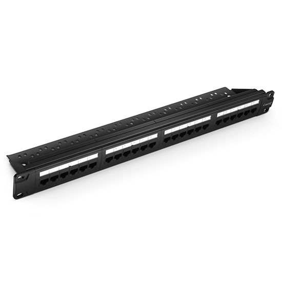 Cat5e 110 Punch Down Unshielded Patch Panel with Back Bar, 1U 24-Port Price in Dubai UAE